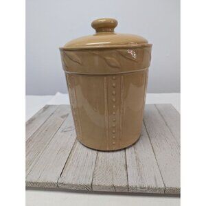 2007 Signature Sorrento Debby Segura Large Gold Wheat Canister with Lid #2